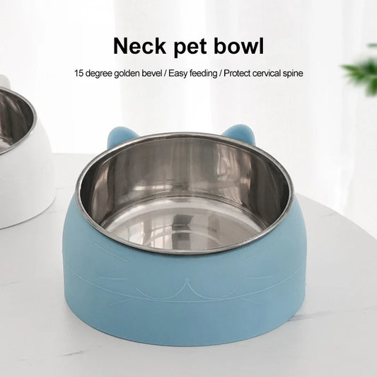 Tilted Stainless Pet Bowl